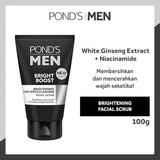 Pond's Men Bright Boost Facial Scrub, 100g