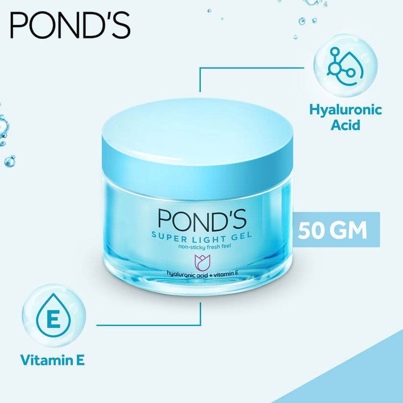 Pond's Moisturizing Super Light Gel, 50g