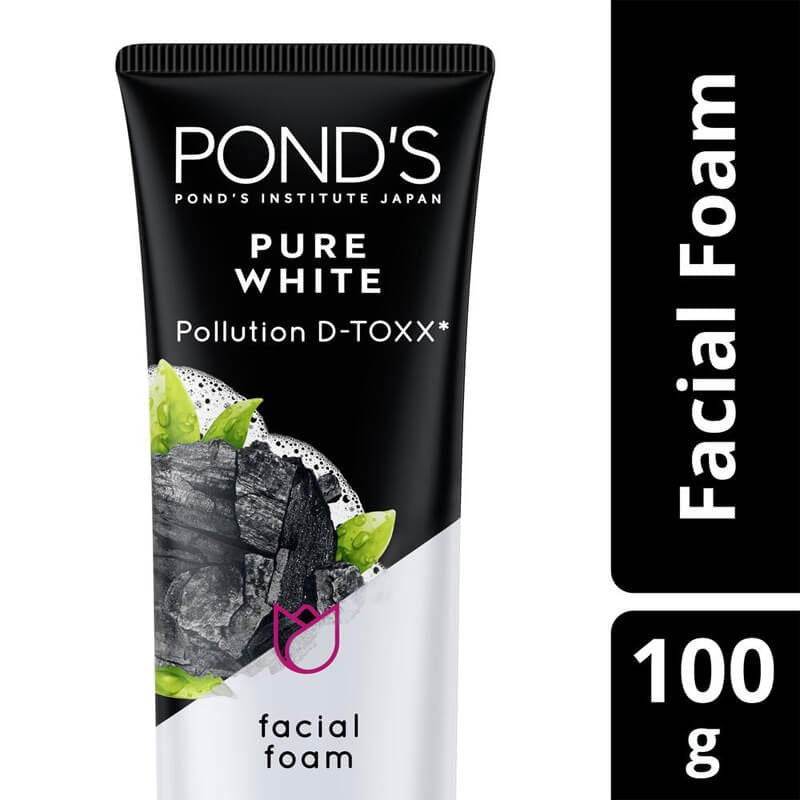 Pond's Pure Bright Pollution D-Toxx Facial Foam, 100g