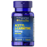 Puritan's Pride Acetyl L-Carnitine 500mg, 30 Ct