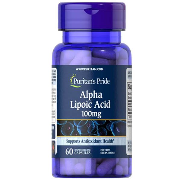 Puritan's Pride Alpha Lipoic Acid 100mg, 60 Ct