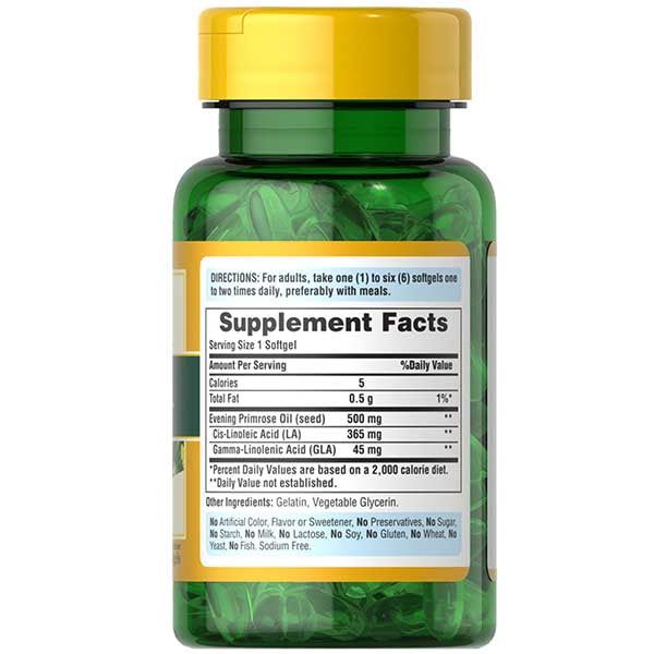 Puritan's Pride Evening Primrose Oil 500 mg