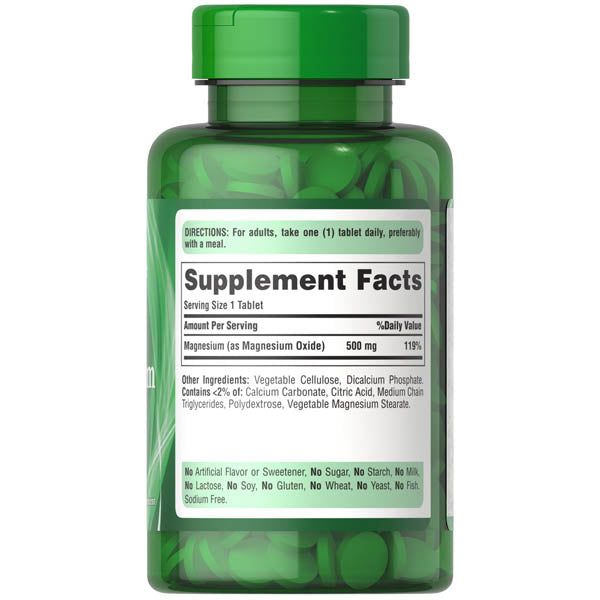 Puritan's Pride High Potency Magnesium 500 mg