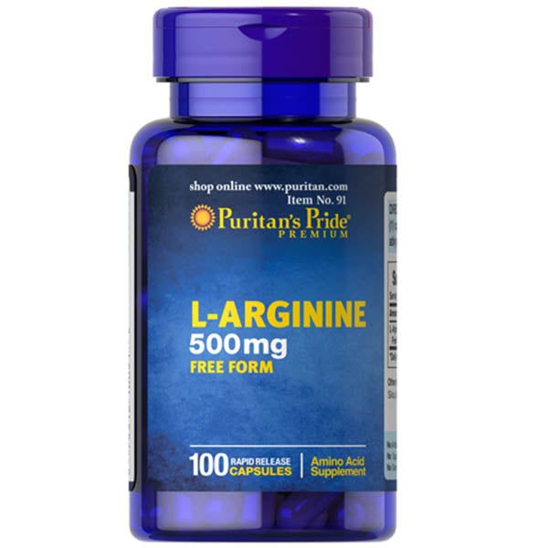 Puritan's Pride L-Arginine 500mg, 100 Ct