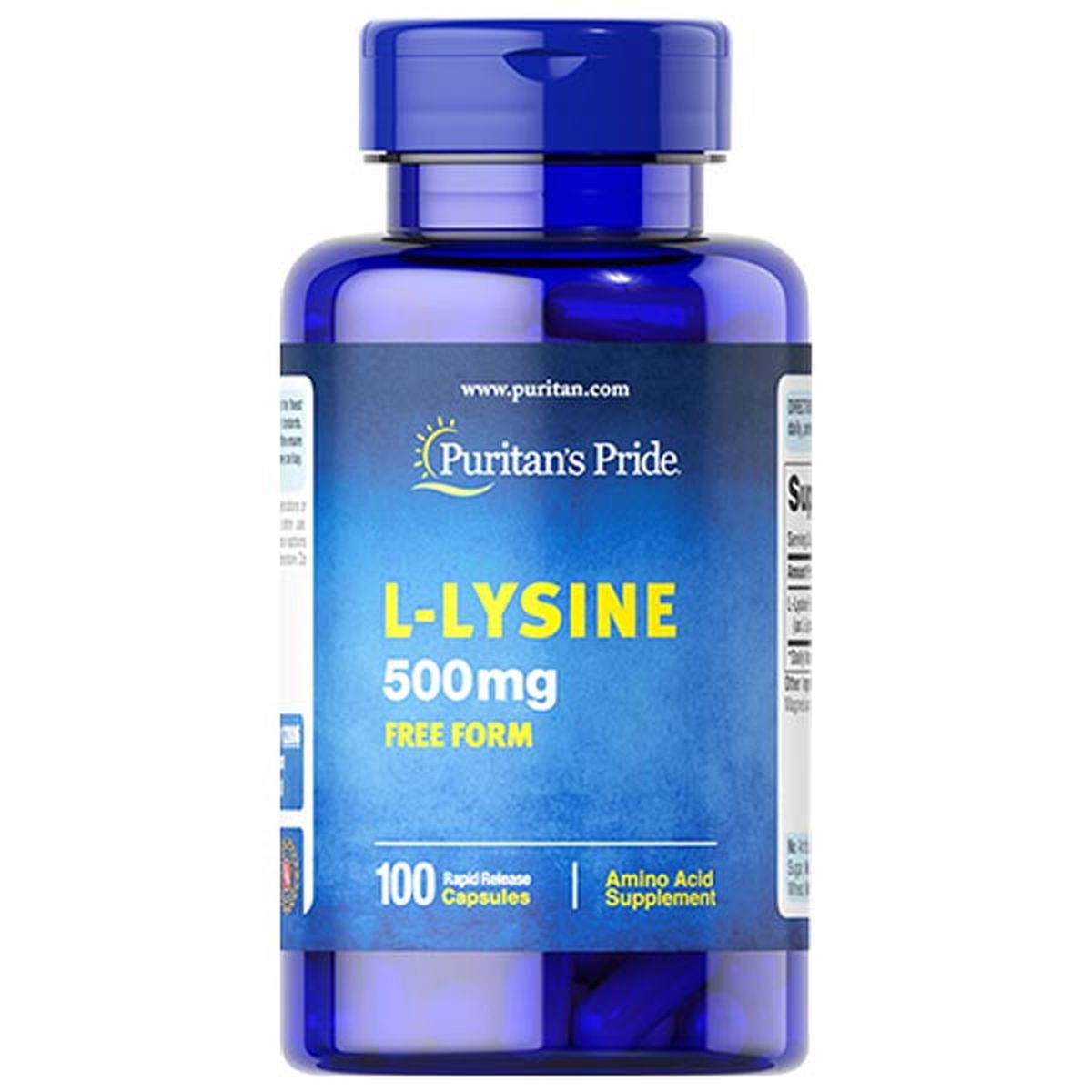 Puritan's Pride L-Lysine 500mg, 100 Ct