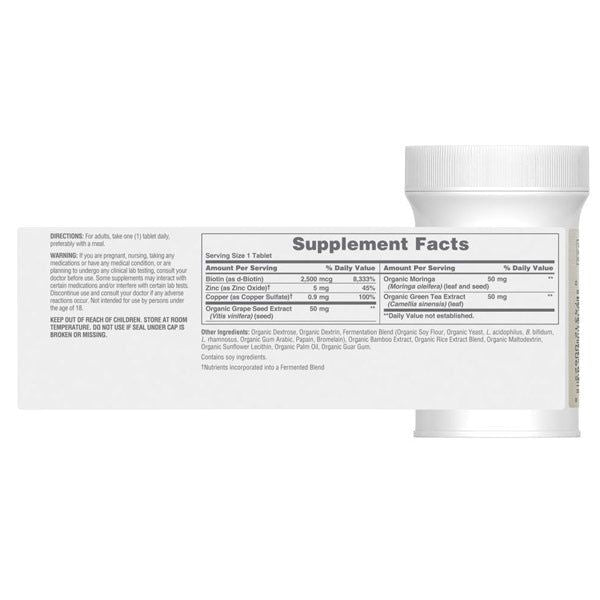 Puritan's Pride Organic Hair, Skin & Nails Supplement - 30 Ct