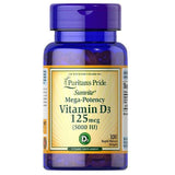 Puritan's Pride Vitamin D3 125 mcg (5000 IU), 100 Ct