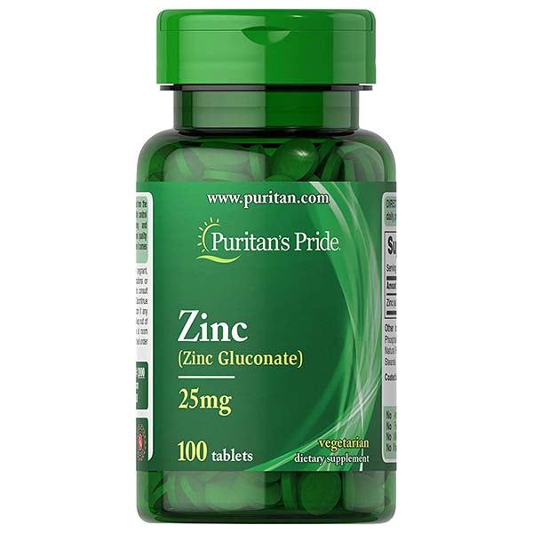 Puritan's Pride Zinc 25mg 100Ct