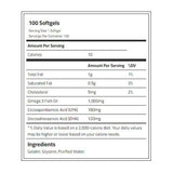 Rule 1 Fish Oil Omega-3s, 100 Softgels