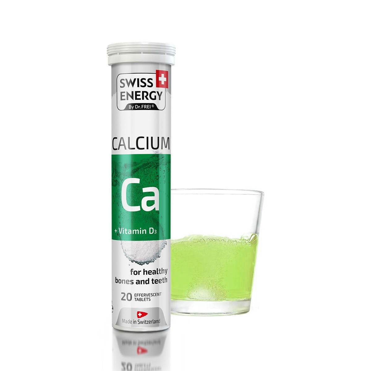Swiss Energy Calcium + Vitamin D3, 20 Ct