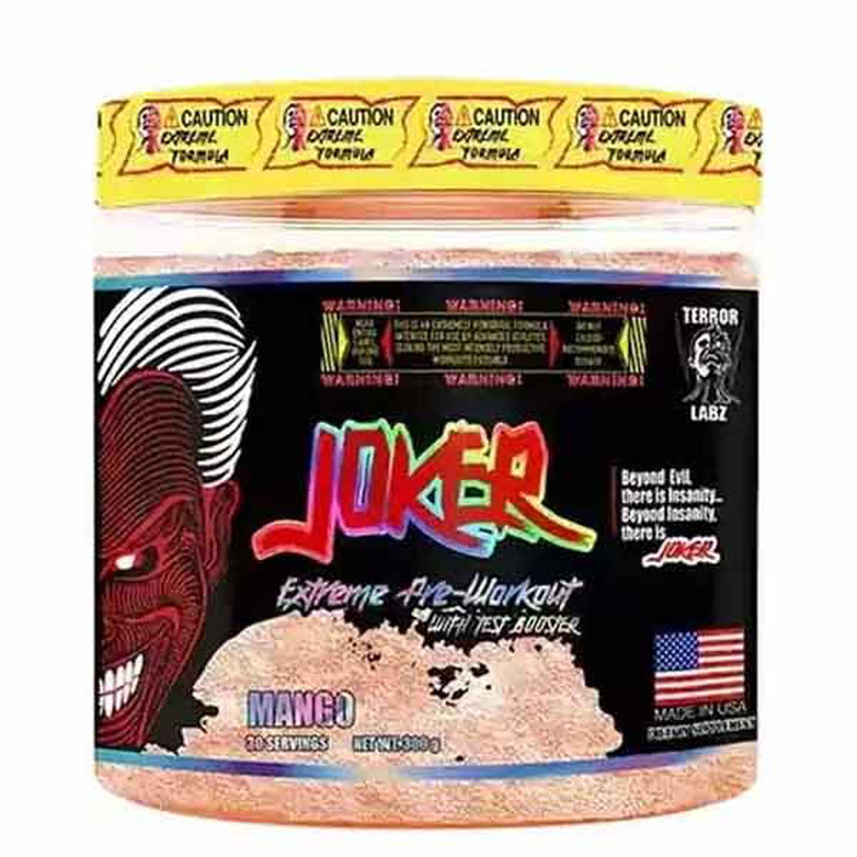 Terror Labz Joker Extreme Pre Workout With Test Booster 30 Servings