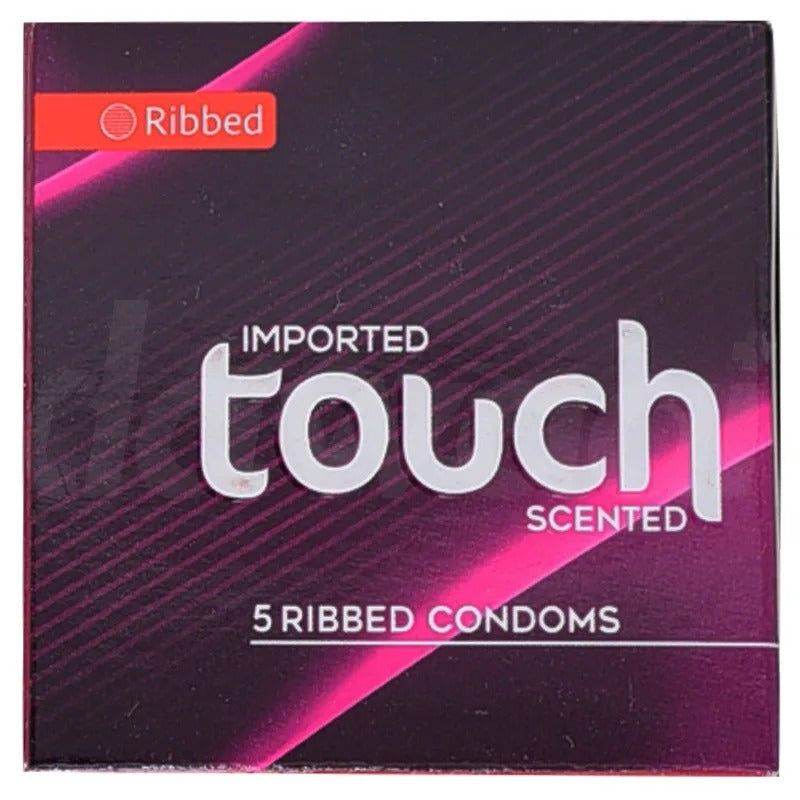 Touch Scented 5 Ribbed Condoms