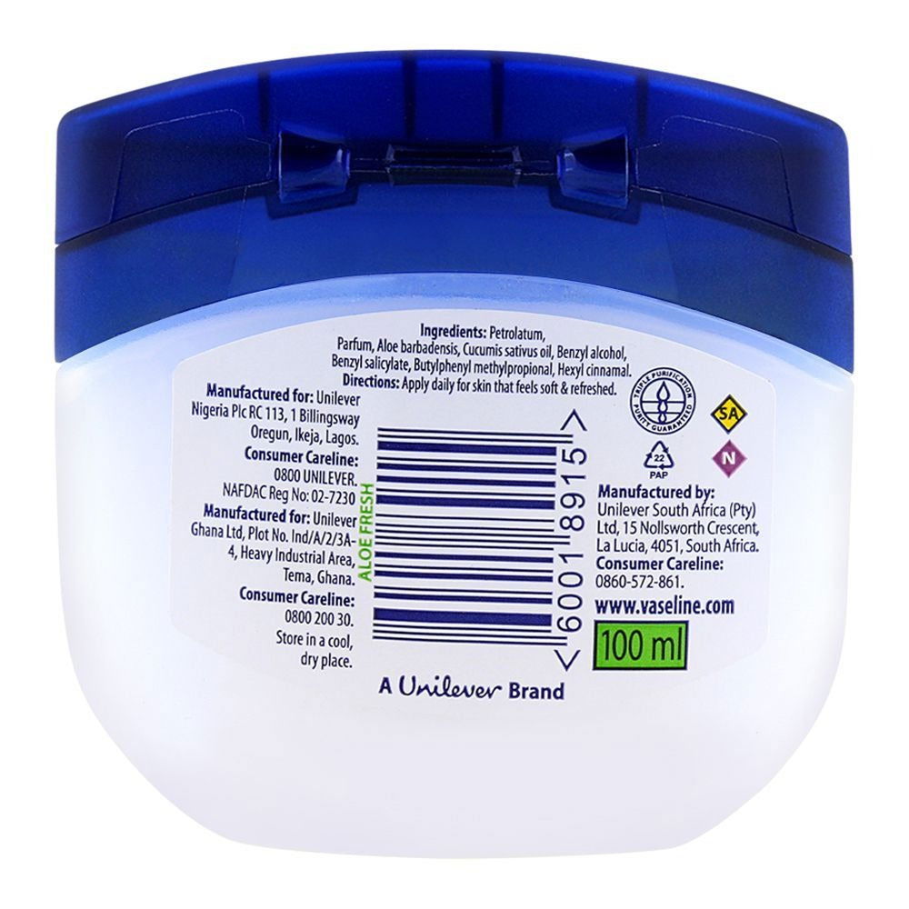 Vaseline Blueseal Light Hydrating Jelly Aloe Fresh, 100ml