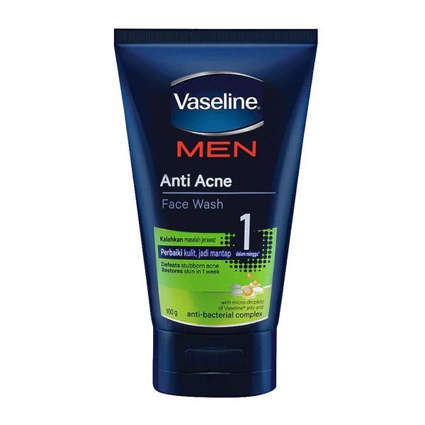 Vaseline Men Anti Acne Face Wash, 100g