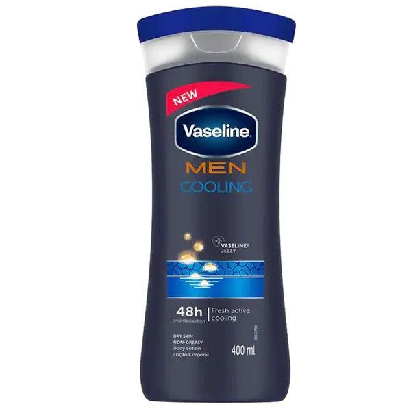 Vaseline Men Cooling 48H Body Lotion, 400ml