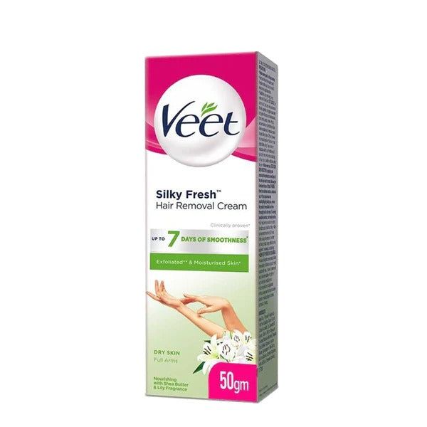Veet Silky Fresh Hair Removal Cream for Dry Skin, 50g