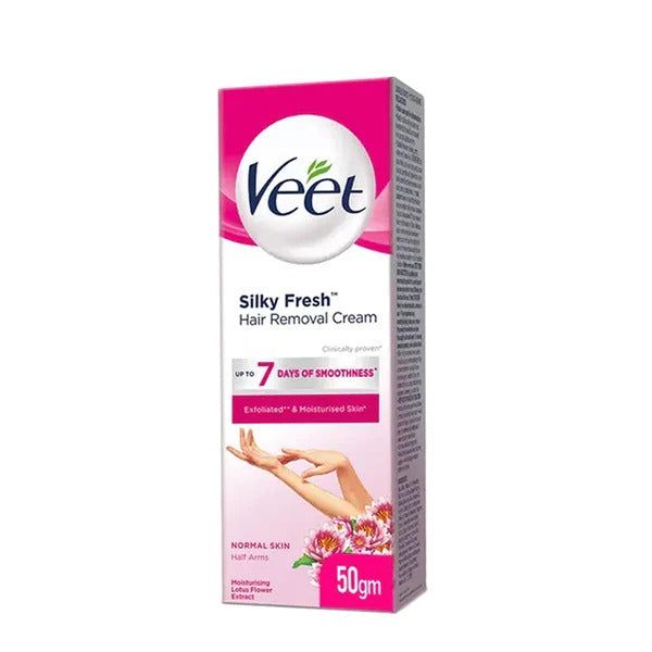 Veet Silky Fresh Hair Removal Cream for Normal Skin, 50g