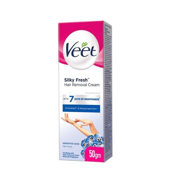 Veet Silky Fresh Hair Removal Cream for Sensitive Skin, 50g