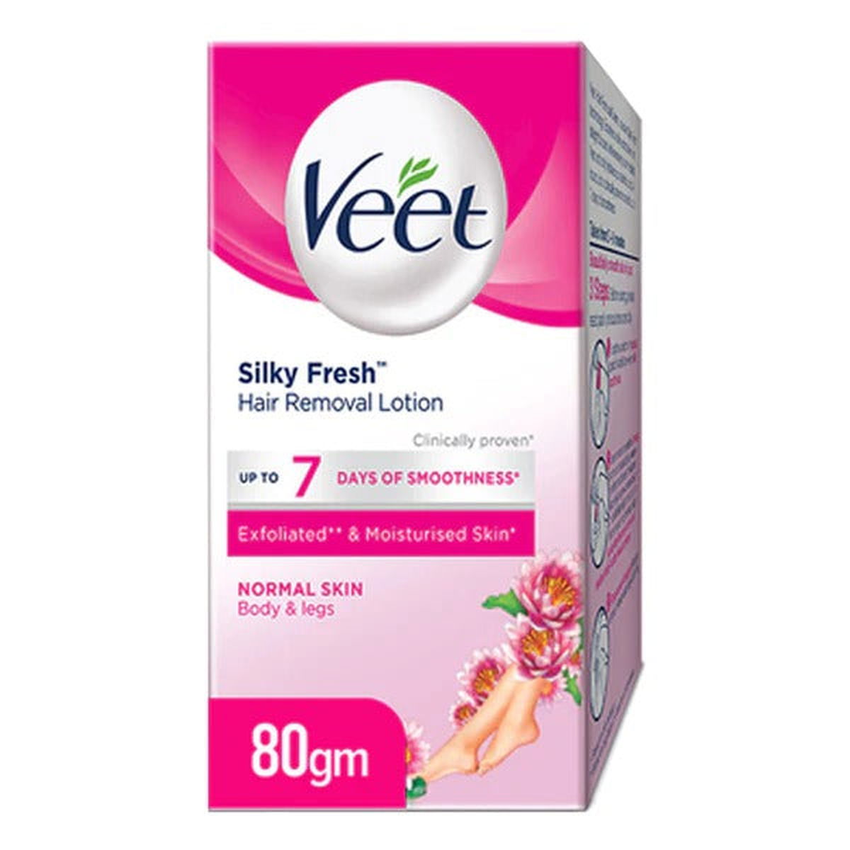 Veet Silky Fresh Hair Removal Lotion for Normal Skin, 80g