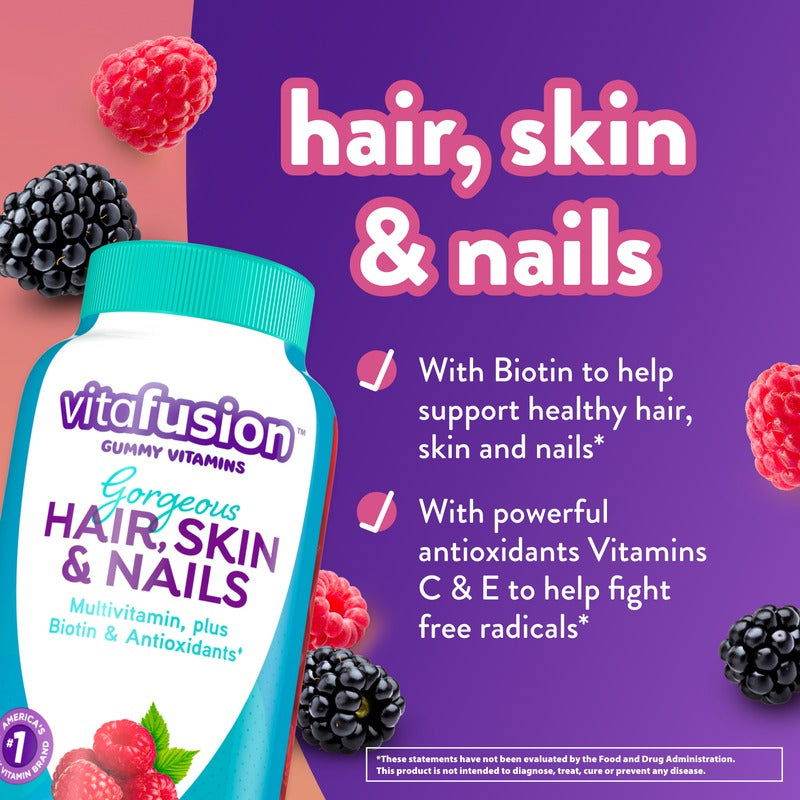 VitaFusion Gorgeous Hair, Skin and Nails Multivitamin Gummies 160CT