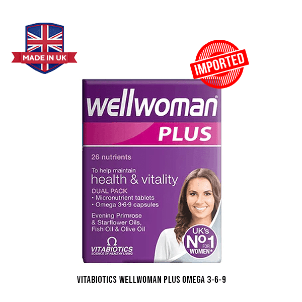 Vitabiotics Wellwoman Plus Omega 3-6-9