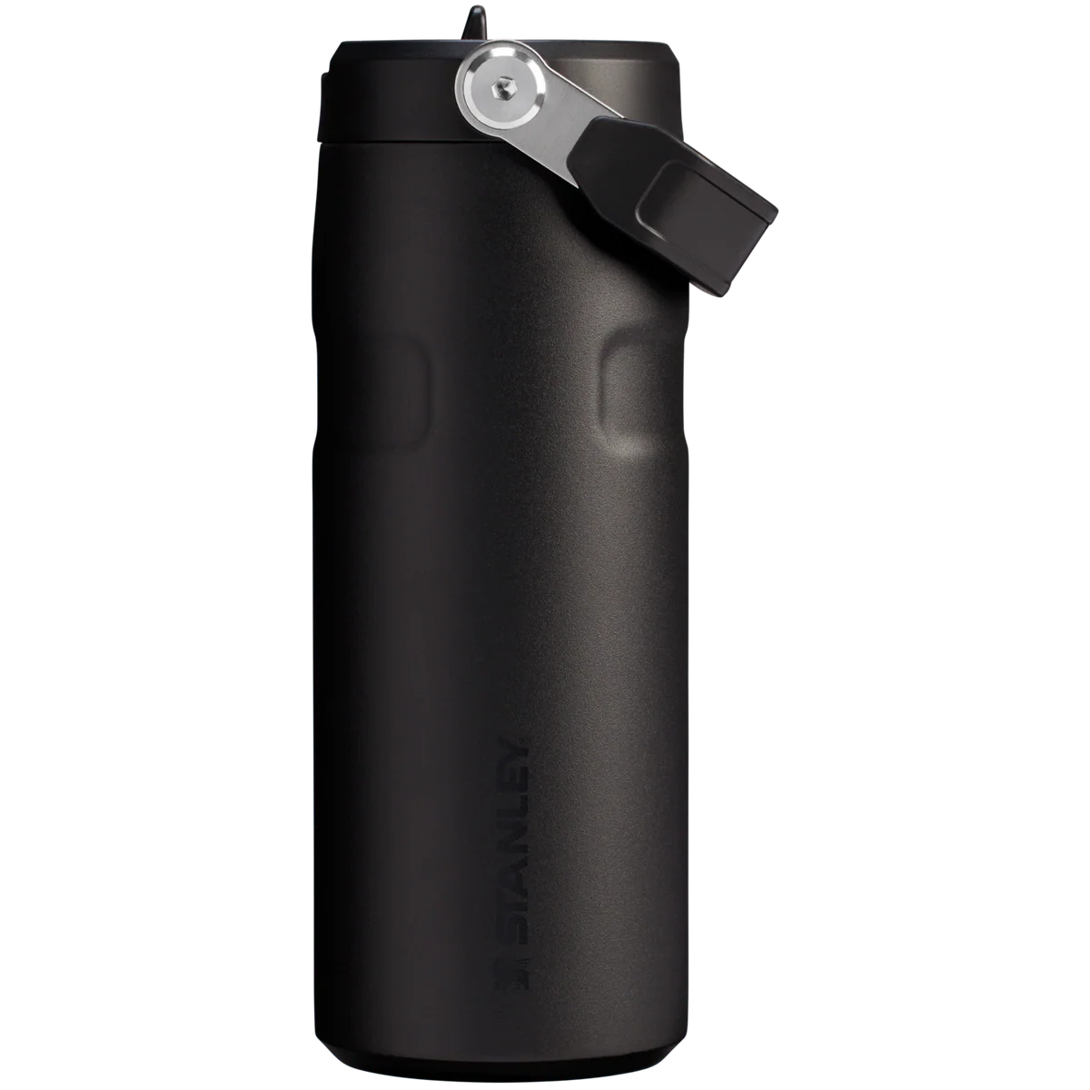 The IceFlow™ Bottle with Flip Straw Lid | 16 OZ – Black