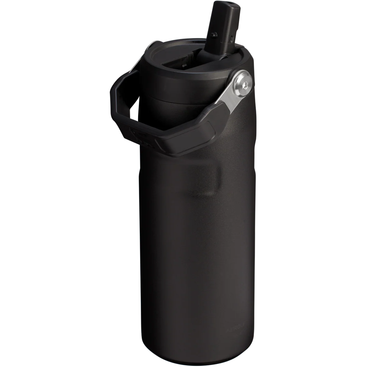The IceFlow™ Bottle with Flip Straw Lid | 16 OZ – Black