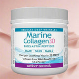 Webber Naturals Collagen30 Marine Collagen Bioelastin Peptides, 63 g