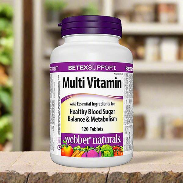 Webber Naturals Diabetex MultiVitamin 120 Ct