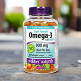 Webber Naturals Triple Strength Omega 3 with CoQ10 (One Daily), 80 Ct