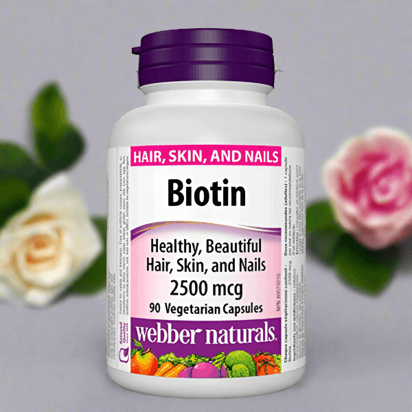 Webber Naturals Biotin 2500 mcg, 90 Ct