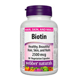 Webber Naturals Biotin 2500 mcg, 90 Ct