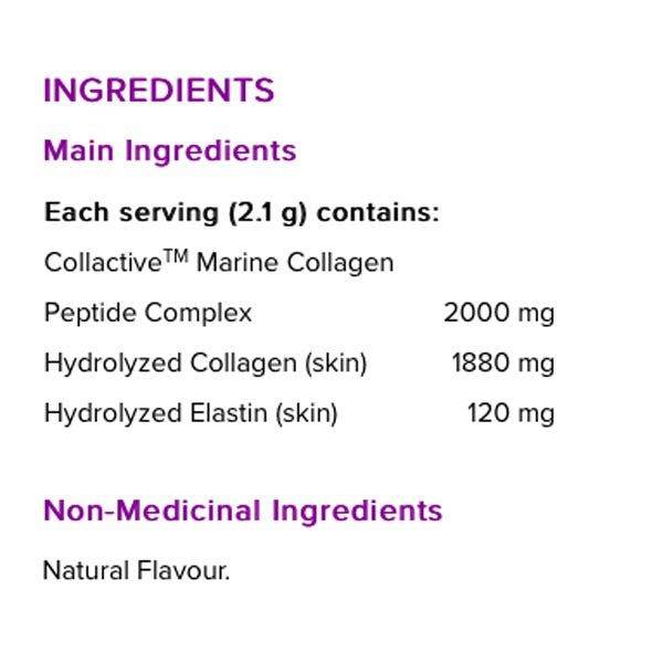 Webber Naturals Collagen30 Marine Collagen Bioelastin Peptides, 63 g