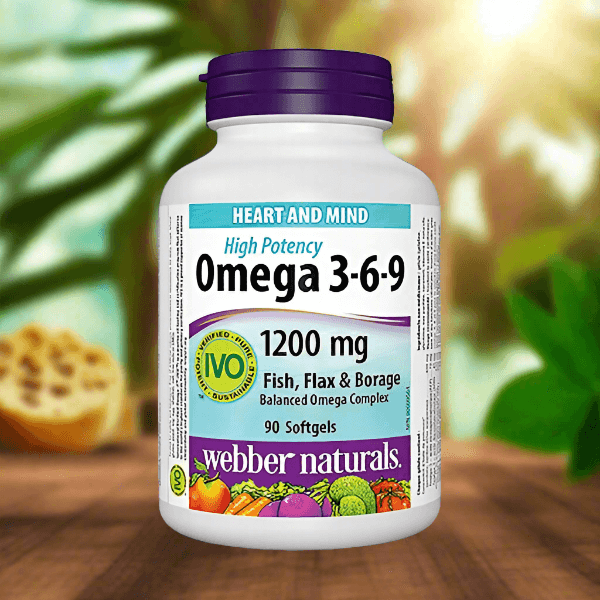 Webber Naturals Omega 3-6-9 1200mg 90ct