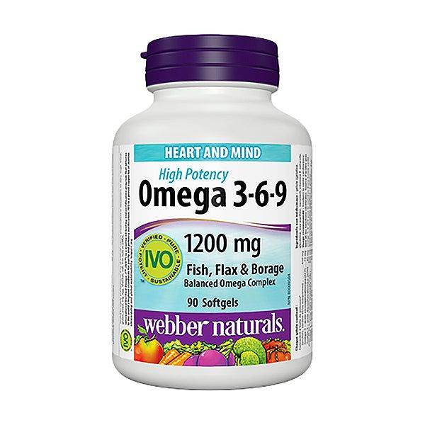 Webber Naturals Omega 3-6-9 1200mg 90ct