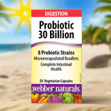 Webber Naturals Probiotic 30 Billion 8 Probiotic Strains, 30 Ct