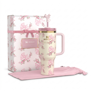 The Stanley x LoveShackFancy Holiday Quencher | 40 OZ – Pink