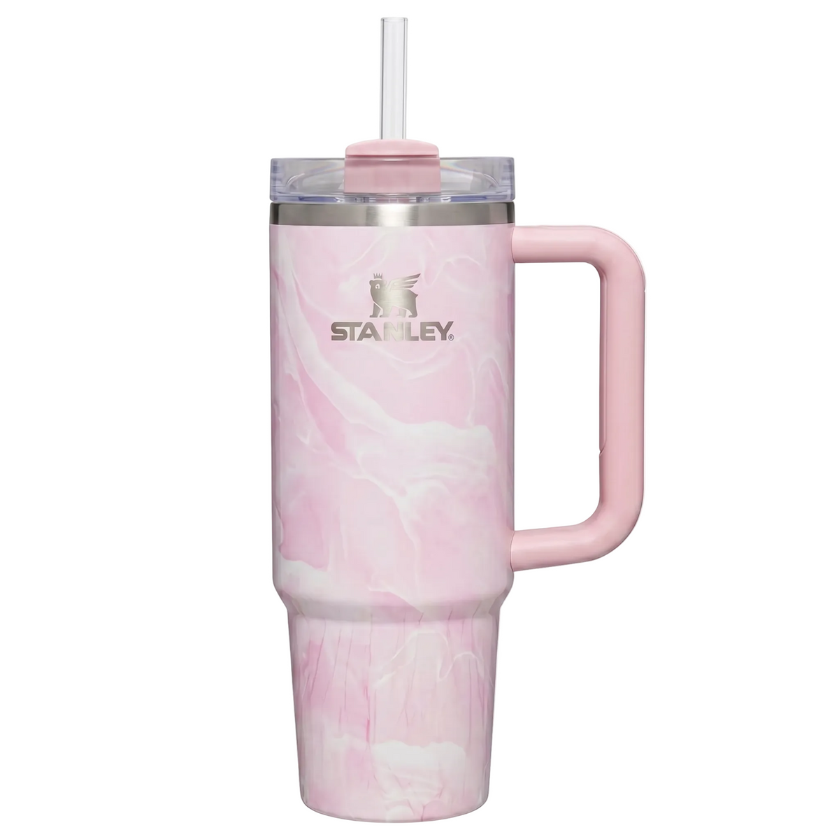 The Quencher® H2.0 FlowState™ Tumbler | 40 OZ | Marble Collection – Pink Amethyst Calacatta