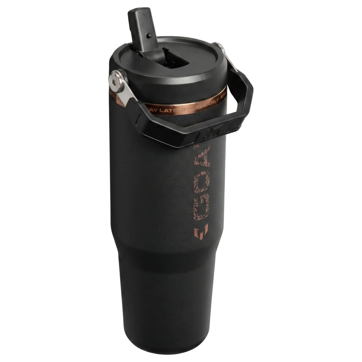 The Messi x Stanley IceFlow™ Flip Straw Tumbler | 30 OZ – GOAT Black