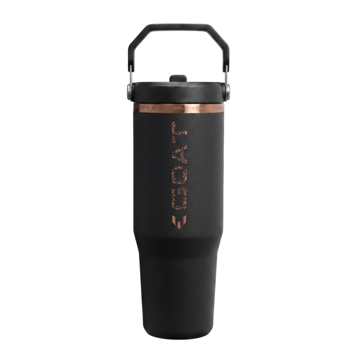 The Messi x Stanley IceFlow™ Flip Straw Tumbler | 30 OZ – GOAT Black